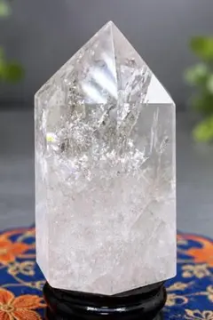 天然石 ブラジル産 クリスタル水晶 タワー ポイント 虹入り レインボー