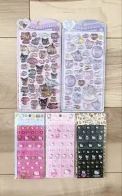 【新品♡】サンリオキャラクターシールセット 5シート うるちゅる タイルシール