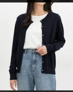 ハニーズ　GLACIER ネイビー 長袖カーディガン　Lサイズ