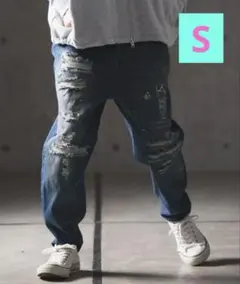 期間限定【GLIMCLAP(グリムクラップ)】バルーンデニムパンツ　Sサイズ