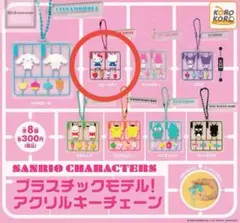 サンリオ プラスチックモデル！アクリルキーチェーン ハローキティ