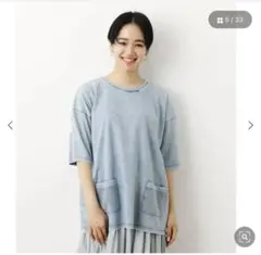 RODEO CROWNS ニットドッキングトップス ブルー フリー 美品