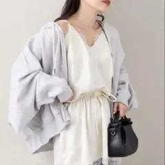 チャオパニックティピーのサテンレースウエストドロストキャミチュニックのサムネイル