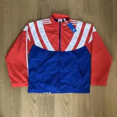 【未使用品】アディダス トラックジャケット レッド×ブルー Mサイズ
