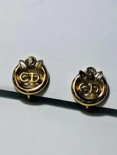 美品✨DIORロゴディオールオーバルゴールドイヤリング両耳 
