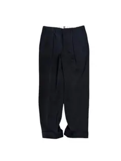 W31×L25 80's〜 YZIP スラックスパンツ ブラック ウールのサムネイル