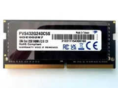 【1年保証】Patriot DDR4-2400 32GB SODIMM #198 1年保証】Patriot DDR4-2400 32GB SODIMM #198 - メルカリ
