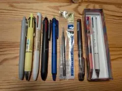 ボールペン万年筆8本セット、NEO CRITZケース付き