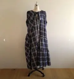 ノースリーブチェックワンピースのサムネイル