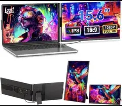 LGGST 15.6インチ トリプルモニター ポータブルディスプレイFHDIPS