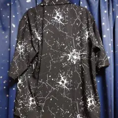 semantic design　オープンカラーシャツ　Lサイズ　弾丸　ブラック
