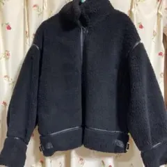 ボアジャケット ブラック M
