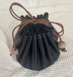 hitsuki 集合袋 皮革袋 籃子