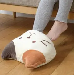 【未使用】蓄熱式 フットウォーマー FukuFukuNyanko 三毛猫