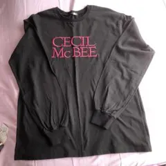 CECIL McBEE 長袖カットソー ブラックのサムネイル