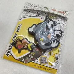 ［新品］トムとジェリー▽リールキーチェーン キーリング