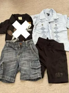 子供用シャツとボトムスセット 80cm 90cm