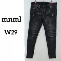 mnml デニムパンツ ankle zips tapered 32 ダブルニー - メルカリ