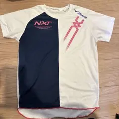 Mizuno NXT 半袖シャツ ホワイト/ネイビー/ピンク