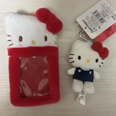 ハローキティトレーディングカード用ホルダー　ミニマスコットキーホルダー