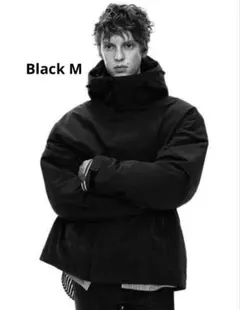 【名作】 +J ハイブリッドダウン オーバーサイズパーカ ブラックMサイズ