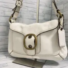 COACH 9248 コーチ ソーホー レザー ワンショルダーバッグ アイボリー