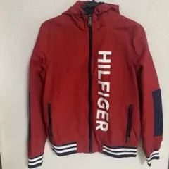 Tommy Hilfiger フード付きナイロンジャケット XS レッド
