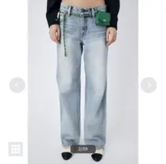 美品　moussy 90S LOWRISE LOOSE STRAIGHT 23