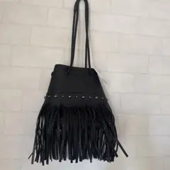 MOUSSY フリンジ スタッズ ショルダーバッグのサムネイル