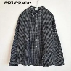 WHO'S WHO gallery フーズフー　チェック 長袖 シャツのサムネイル