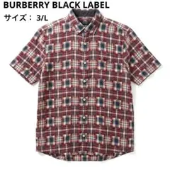 BURBERRY BLACK LABEL 半袖 チェックシャツ