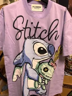 FLOWER スティッチ Tシャツ 両面プリントのサムネイル