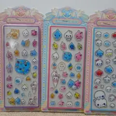 しずくちゃん　アクリルシール　3枚セット　平成女児