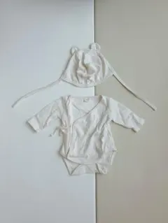 MONBEBE ベビー服 ロンパース ボンネット セットのサムネイル