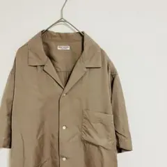 『B＆Yユナイテッドアローズ』オープンカラーシャツ リラックス ベージュ XL