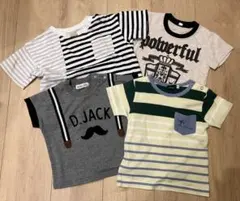 まとめ売り　90㎝　Tシャツ　男の子　ボーイズ　洗い替え　Bebe プティマイン