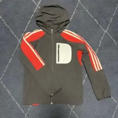 値引き中adidas フード付きジャケット J140 黒/赤