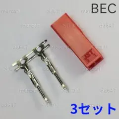 3セット JSTコネクタ端子 RCYコネクタ プラグ オス 2ピン 赤 アカ
