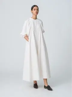 ebure 75,900円ナチュラルドライタフタ テントシルエットワンピース