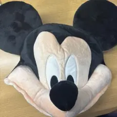 ミッキーマウス ファンキャップ　フリース帽子 ぬいぐるみ付き