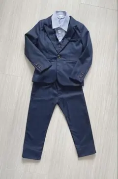 男の子 フォーマルスーツ ベスト ジャケットパンツ セットアップ 120のサムネイル