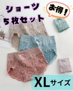 【5枚新品】レディース ショーツ インナー 肌着 まとめ売り 下着 レース