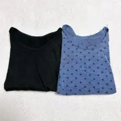 【UNIQLO】ヒートテック　90cm 黒　星柄