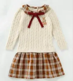 mini closet オリジナル ワンピース 制服 ニットワンピース 95