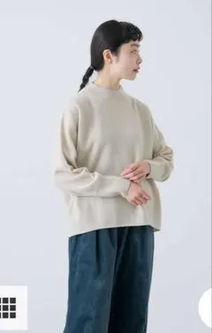 1dozen [1ダース] ファインラムフェルト モックネックプルオーバー