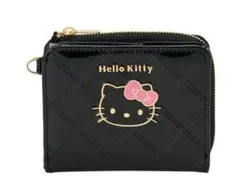 【新品未開封品】Hello Kitty 二つ折り財布 ブラックエナメル