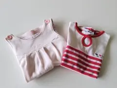 Familia、ミキハウスワンピース2枚セット