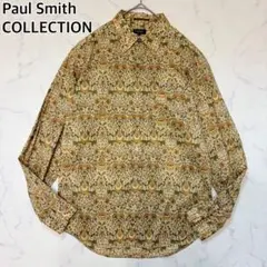 【美品】ポールスミスコレクション　フラワープリント　総柄　長袖シャツ　L