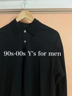 90s-00s Y's for men ブラック 長袖ポロシャツ アーカイブ