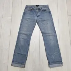 A.P.C. RUE MADAME PARISストレート赤耳28ライトブルー